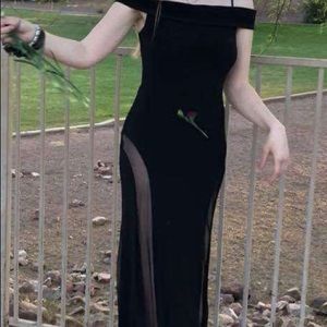 Black Dress, Prom Dress, Black Gown